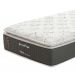 Colchão Solteiro King Safira Plush Molas Ensacadas (30x96x203) Branco e Cinza com Travesseiro Guldi Soft Nasa Branco