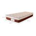 Colchão Solteiro Mola Ensacada Pro Soft Bamboo (26x88x188) Bege e Marrom