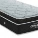 Colchão Solteiro Molas Ensacadas Elegant Superpocket (28x88x188) Preto com Travesseiro Guldi Soft Nasa Branco