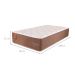 Colchão Solteiro Pro Quality C Mola Ensacada (32x88x188) Marrom e Bege