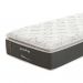 Colchão Solteiro Safira Plush Molas Ensacadas (30x78x188) Branco e Cinza com Travesseiro Guldi Soft Nasa Branco