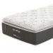 Colchão Solteiro Safira Plush Molas Ensacadas (30x88x188) Branco e Cinza com Travesseiro Guldi Soft Nasa Branco
