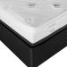 Colchão Solteiro Vivere Espuma (25x88x188) Branco e Preto