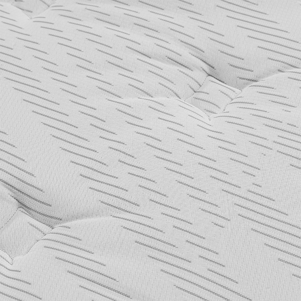 Colchão Solteiro Vivere Espuma (25x88x188) Branco e Preto