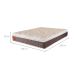 Colchão Viúva Safira Plush Mola Ensacada (30x128x188) Branco e Cinza