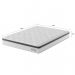 Colchão Viúva Sigma Molas Ensacadas (22x128x188) Branco e Cinza