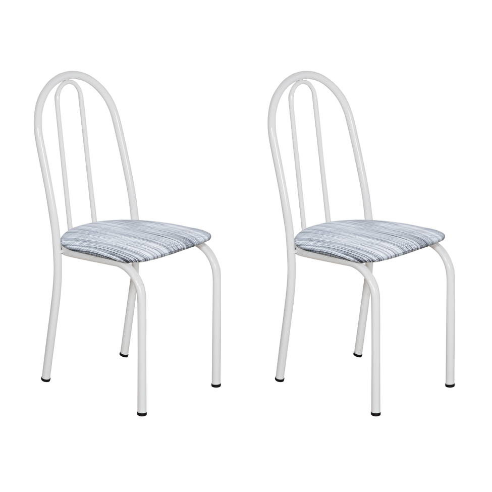 Conjunto 2 Cadeiras Éos Branco e Linho