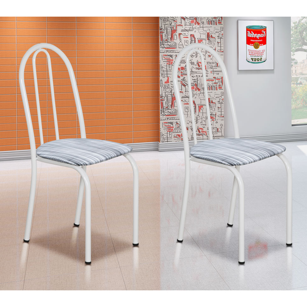 Conjunto 2 Cadeiras Éos Branco e Linho
