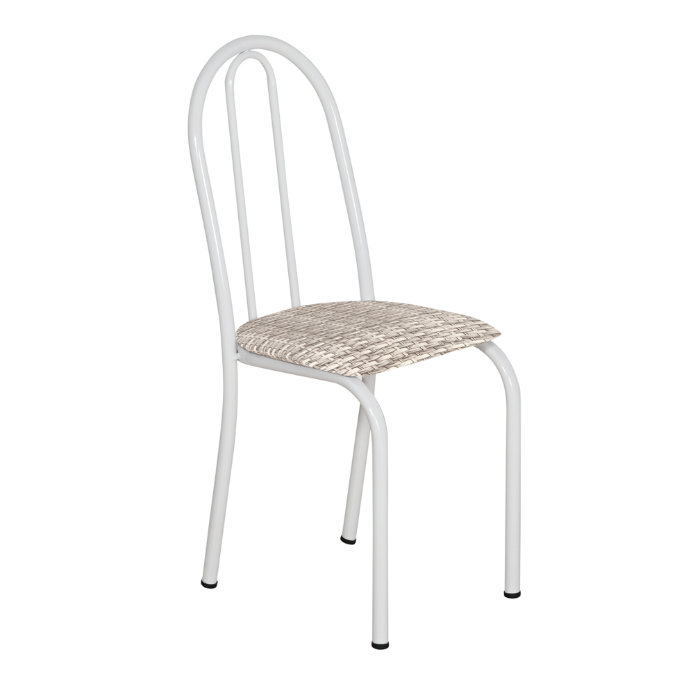 Conjunto 2 Cadeiras Éos Branco e Rattan