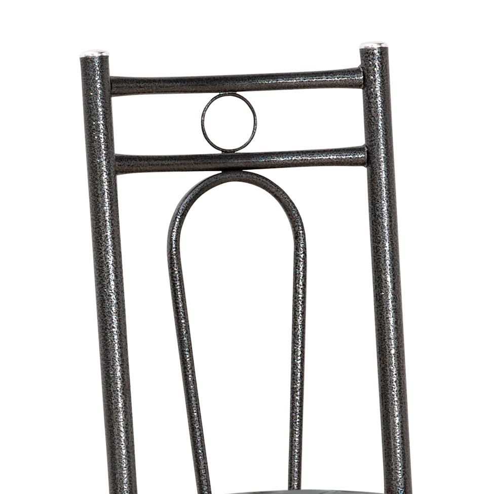 Conjunto 2 Cadeiras Hanumam Cromo Preto e Estampa Capitonê