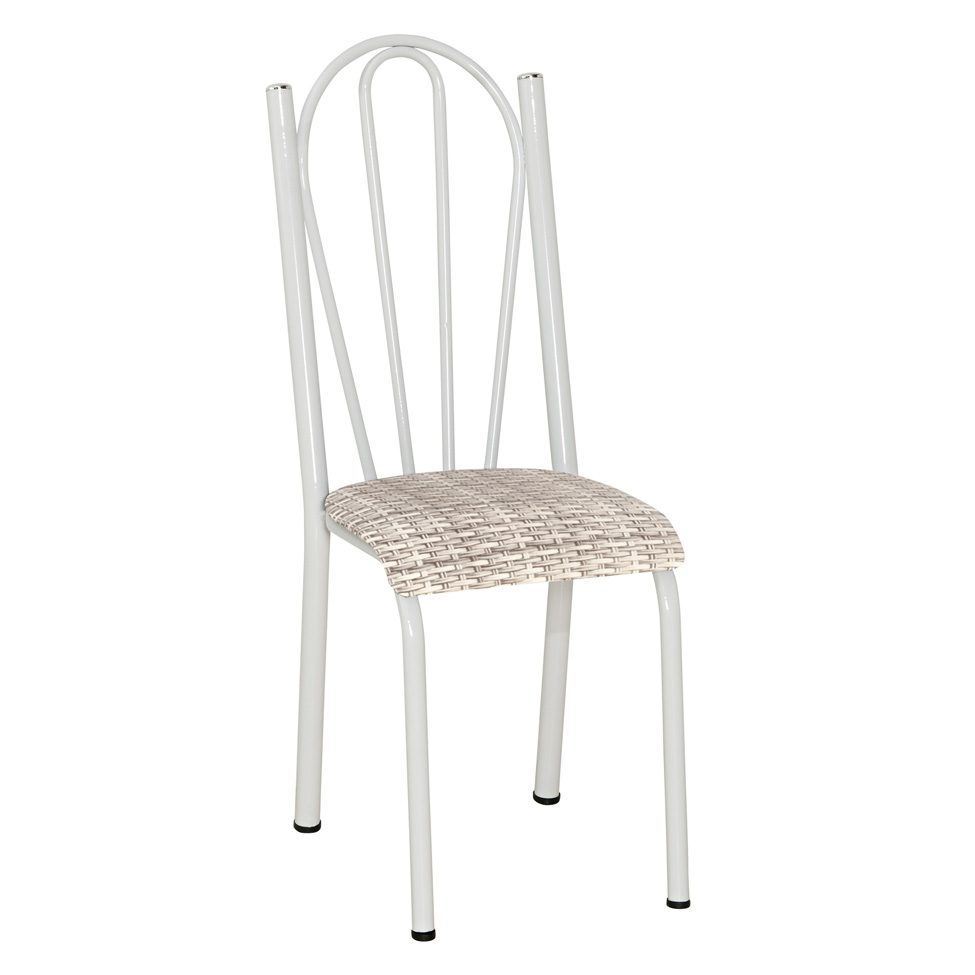 Conjunto 2 Cadeiras Mnemósine Branco e Rattan
