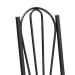Conjunto 2 Cadeiras Mnemósine Cromo Preto e Estampa Rattan