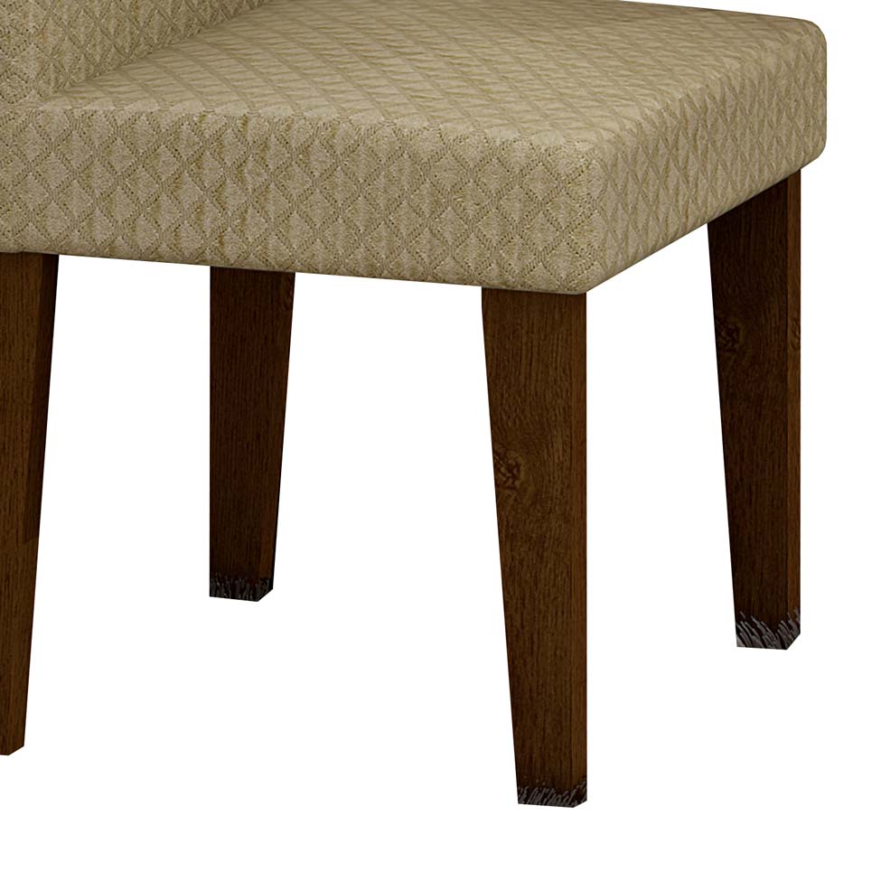 Conjunto 6 Cadeiras Athenas Castor Matelasse Creme