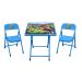 Conjunto Infantil com Mesa e 2 Cadeiras Azul