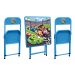 Conjunto Infantil com Mesa e 2 Cadeiras Azul