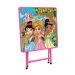 Conjunto Infantil com Mesa e 2 Cadeiras Rosa