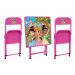 Conjunto Infantil com Mesa e 2 Cadeiras Rosa