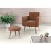 Conjunto com 1 Poltrona e 1 Puff Havana Cobre