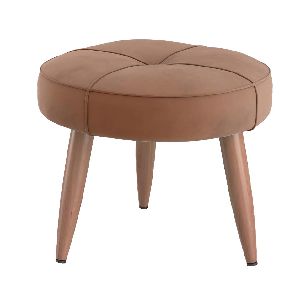 Conjunto com 1 Poltrona e 1 Puff Havana Cobre