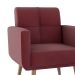 Conjunto com 1 Poltrona e 1 Puff Havana Vinho
