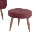 Conjunto com 1 Poltrona e 1 Puff Havana Vinho