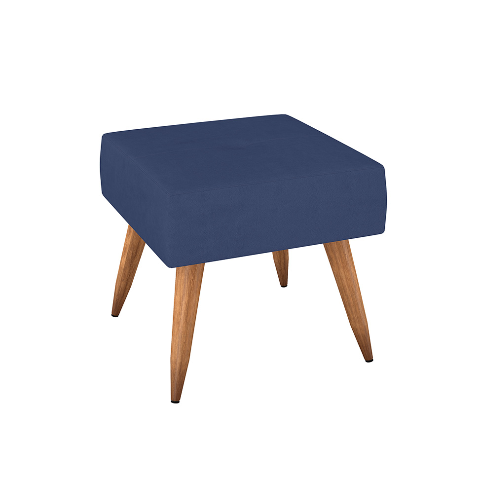 Conjunto com 1 Poltrona e 1 Puff Pequim Azul