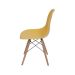 Conjunto com 10 Cadeiras DKR Eames Açafrão e Madeira