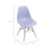 Conjunto com 10 Cadeiras DKR Eames Cinza e Madeira