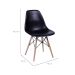 Conjunto com 10 Cadeiras DKR Eames Preto e Madeira