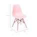 Conjunto com 10 Cadeiras DKR Eames Salmão e Madeira