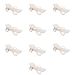 Conjunto com 10 Espreguiçadeiras Basic com Rodas Branco
