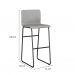 Conjunto com 2 Banquetas Alabama Cinza e Preto