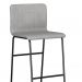 Conjunto com 2 Banquetas Alabama Cinza e Preto