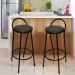 Conjunto com 2 Banquetas Erica Preto
