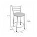Conjunto com 2 Banquetas Lorena Branco 75 cm