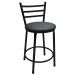 Conjunto com 2 Banquetas Lorena Preto 75 cm