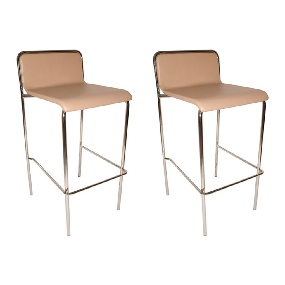 Conjunto com 2 Banquetas Pietro Bege