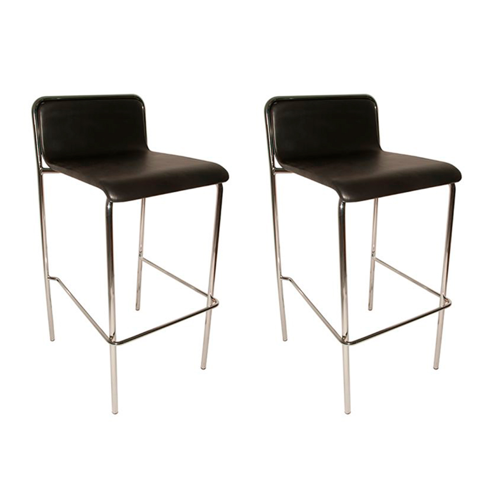 Conjunto com 2 Banquetas Pietro Preto