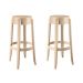 Conjunto com 2 Banquetas Shine Plus Capuccino
