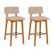 Conjunto com 2 Banquetas Veld Avelã e Bege
