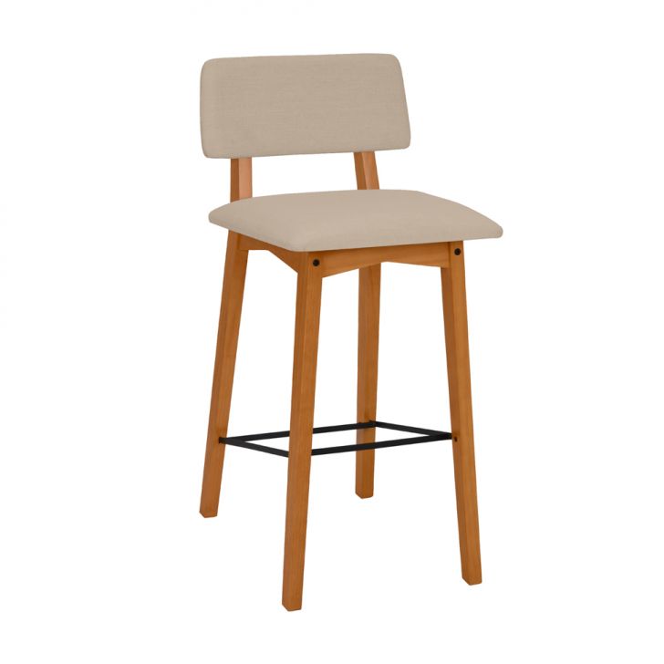 Conjunto com 2 Banquetas Veld Avelã e Bege