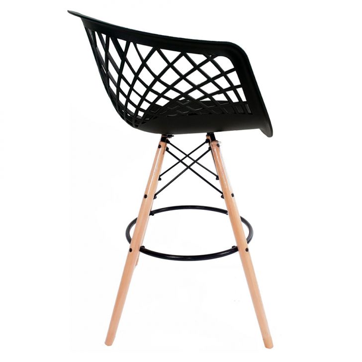 Conjunto com 2 Banquetas Web Preto