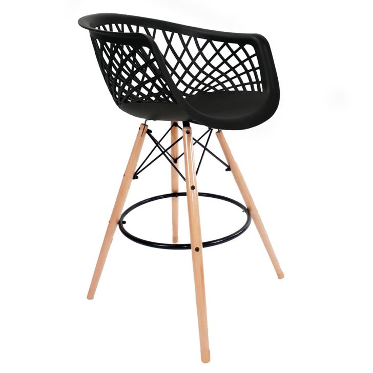 Conjunto com 2 Banquetas Web Preto