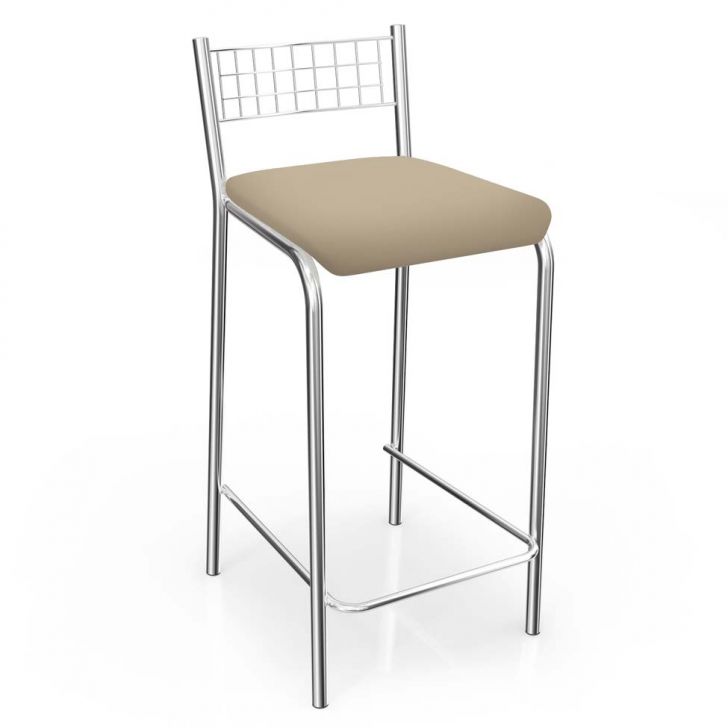 Conjunto com 2 Banquetas Zurique Bege
