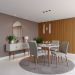 Conjunto com 2 Cadeiras Abbey Linho Cinza e Natural