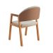Conjunto com 2 Cadeiras Allegra Linho Cinza e Madeira