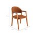 Conjunto com 2 Cadeiras Allegra Linho Terracota e Madeira