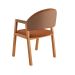 Conjunto com 2 Cadeiras Allegra Linho Terracota e Madeira