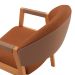 Conjunto com 2 Cadeiras Allegra Linho Terracota e Madeira