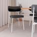 Conjunto com 2 Cadeiras Alloa Polipropileno Grafite e Preto